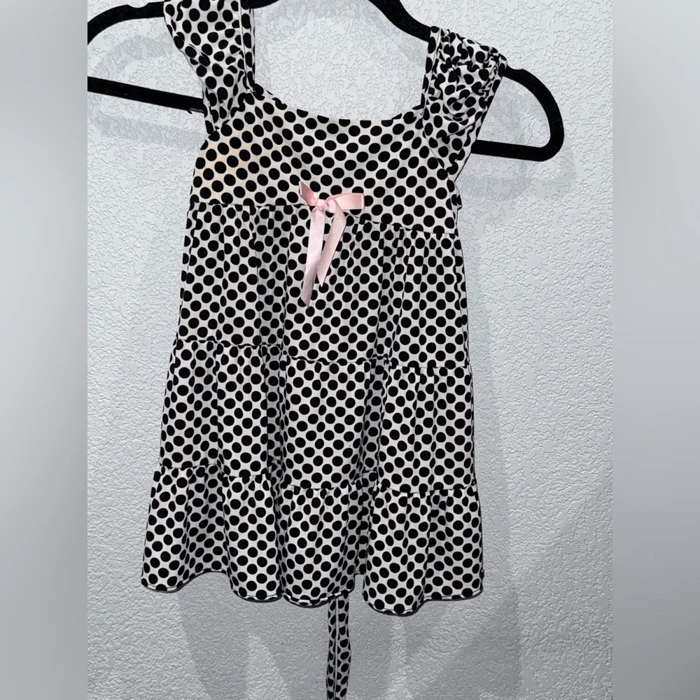 Rare too  Kids Polka Dot Formal Dress -‎ Black & White